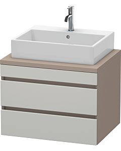 Duravit DuraStyle Waschtisch-Unterschrank DS531600743 70 x 54,8 cm, betongrau/basalt matt, für Konsole, 2 Schubkästen