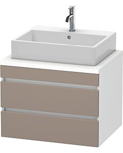 Duravit DuraStyle vasque DS531604318 70 x 54,8 cm, basalte mat / blanc mat, pour console, 2 tiroirs