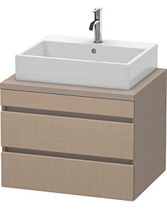 Duravit DuraStyle Waschtisch-Unterschrank DS531607543 70 x 54,8 cm, leinen/basalt matt, für Konsole, 2 Schubkästen