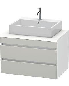 Duravit DuraStyle vanity unit DS531700718 80 x 54.8 cm, concrete gray / matt white, for console, 2 drawers