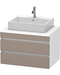 Duravit DuraStyle vasque DS531704318 80 x 54,8 cm, basalte mat / blanc mat, pour console, 2 tiroirs