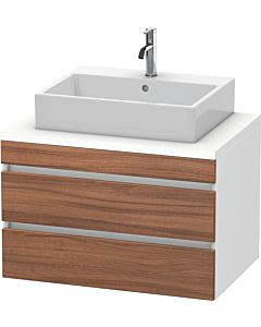 Duravit DuraStyle vanity unit DS531707918 80 x 54.8 cm, natural walnut / matt white, for console, 2 drawers