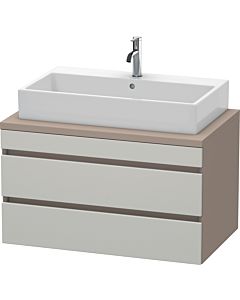 Duravit DuraStyle Waschtisch-Unterschrank DS531800743 90 x 54,8 cm, betongrau/basalt matt, für Konsole, 2 Schubkästen