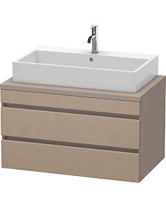 Duravit DuraStyle vanity unit DS531807543 90 x 54.8 cm, linen / matt basalt, for console, 2 drawers