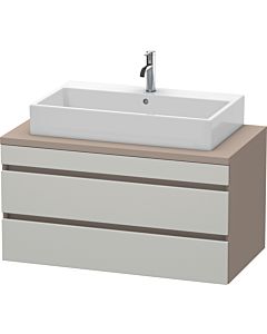 Duravit DuraStyle vanity unit DS531900743 100 x 54.8 cm, concrete gray / basalt matt, for console, 2 drawers