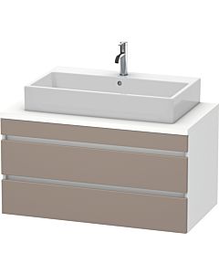 Duravit DuraStyle vasque DS531904318 100 x 54,8 cm, basalte mat / blanc mat, pour console, 2 tiroirs