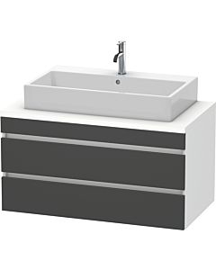 Duravit DuraStyle vanity unit DS531904918 100 x 54.8 cm, matt graphite / matt white, for console, 2 drawers