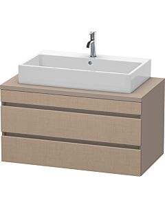 Duravit DuraStyle vanity unit DS531907543 100 x 54.8 cm, linen / matt basalt, for console, 2 drawers