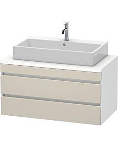Duravit DuraStyle vasque DS531909118 100 x 54,8 cm, taupe / blanc mat, pour console, 2 tiroirs
