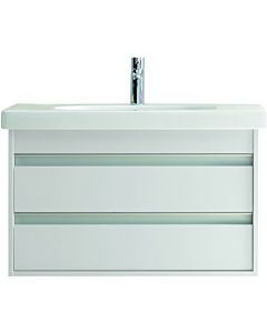Duravit Ketho Waschtisch-Unterschrank KT664701818 80 x 45,5 cm, weiß matt, 2 Schubkästen, wandhängend