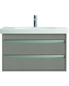 Duravit Ketho Waschtisch-Unterschrank KT664704343 80 x 45,5 cm, basalt matt, 2 Schubkästen, wandhängend