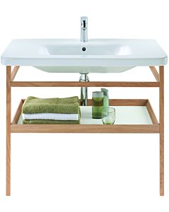 Duravit DuraStyle towel rail DS988300776 94 x 44 cm, concrete gray matt / solid oak, with shelf