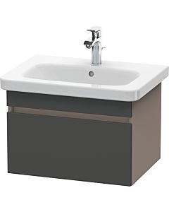 Duravit DuraStyle Waschtisch-Unterschrank DS638004943 58 x 44,8 cm, graphit matt/basalt matt, 1 Auszug, wandhängend