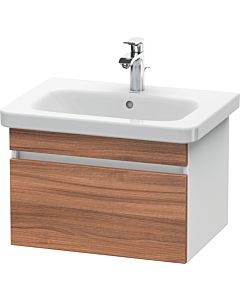 Duravit DuraStyle vanity unit DS638007918 58 x 44.8 cm, natural walnut / matt white, 2000 pull-out, wall-hung