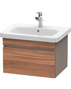 Duravit DuraStyle vanity unit DS638007943 58 x 44.8 cm, natural walnut / matt basalt, 2000 pull-out, wall-hung