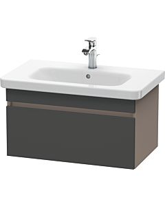 Duravit DuraStyle vanity unit DS638104943 73 x 44.8 cm, matt graphite / matt basalt, 2000 pull-out, wall-hung