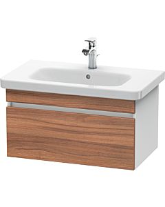 Duravit DuraStyle vanity unit DS638107918 73 x 44.8 cm, natural walnut / matt white, 2000 pull-out, wall-hung