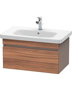 Duravit DuraStyle vanity unit DS638107943 73 x 44.8 cm, natural walnut / matt basalt, 2000 pull-out, wall-hung