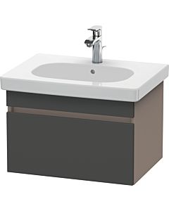 Duravit DuraStyle vanity unit DS638304943 60 x 45.3 cm, matt graphite / matt basalt, 2000 pull-out, wall-hung