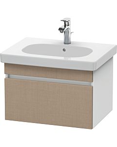 Duravit DuraStyle vanity unit DS638307518 60 x 45.3 cm, linen / matt white, 2000 pull-out, wall-hung