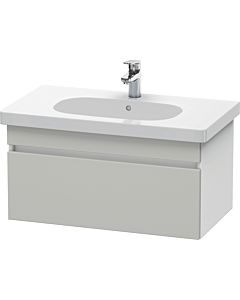 Duravit DuraStyle vanity unit DS638400718 80 x 45.3 cm, concrete gray / matt white, 2000 pull-out, wall-hung