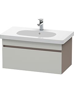 Duravit DuraStyle vanity unit DS638400743 80 x 45.3 cm, concrete gray / basalt matt, 2000 pull-out, wall-hung