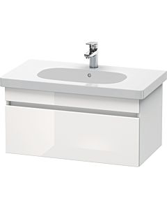 Duravit DuraStyle vanity unit DS638402218 80 x 45.3 cm, white high gloss / white matt, 2000 pull-out, wall-hung