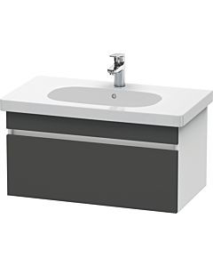 Duravit DuraStyle vanity unit DS638404918 80 x 45.3 cm, matt graphite / matt white, 2000 pull-out, wall-hung