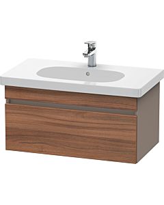 Duravit DuraStyle vanity unit DS638407943 80 x 45.3 cm, natural walnut / matt basalt, 2000 pull-out, wall-hung
