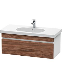 Duravit DuraStyle vanity unit DS638502118 100 x 45.3 cm, dark walnut / matt white, 2000 pull-out, wall-hung