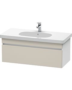 Duravit DuraStyle vanity unit DS638509118 100 x 45.3 cm, taupe / matt white, 2000 pull-out, wall-hung
