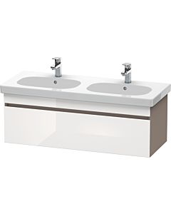 Duravit DuraStyle vanity unit DS638602243 115 x 45.3 cm, white high gloss / basalt matt, 2000 pull-out, wall-hung