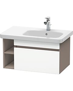 Duravit DuraStyle vasque DS639301843 73 x 44,8 cm, vasque à droite, blanc mat / basalte mat, 2000 coulissant
