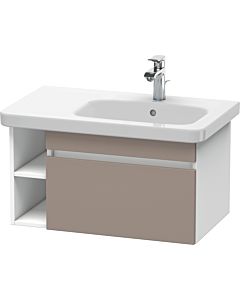 Duravit DuraStyle Waschtisch-Unterschrank DS639304318 73 x 44,8 cm, Becken rechts, basalt matt/weiß matt, 1 Auszug