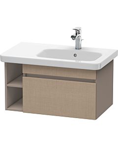 Duravit DuraStyle vanity unit DS639307543 73 x 44.8 cm, basin right, linen / basalt matt, 2000 pull-out