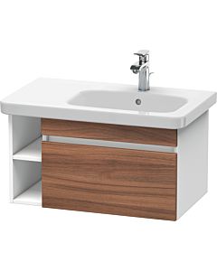 Duravit DuraStyle Waschtisch-Unterschrank DS639307918 73 x 44,8 cm, Becken rechts, nussbaum natur/weiß matt, 1 Auszug