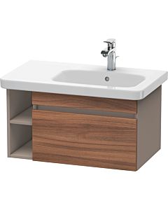 Duravit DuraStyle Waschtisch-Unterschrank DS639307943 73 x 44,8 cm, Becken rechts, nussbaum natur/basalt matt, 1 Auszug