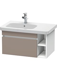 Duravit DuraStyle vasque match0 DS639404318 73 x 44,8 cm, vasque à gauche, basalte mat / blanc mat, coulissant 2000