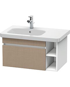 Duravit DuraStyle vanity unit DS639407518 73 x 44.8 cm, basin left, linen / matt white, 2000 pull-out