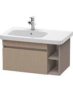 Duravit DuraStyle vanity unit DS639407543 73 x 44.8 cm, basin left, linen / basalt matt, 2000 pull-out