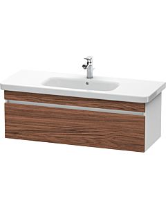 Duravit DuraStyle vanity unit DS639502118 113 x 44.8 cm, dark walnut / matt white, 2000 pull-out, wall-hung