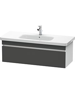 Duravit DuraStyle Waschtisch-Unterschrank DS639504918 113 x 44,8 cm, graphit matt/weiß matt, 1 Auszug, wandhängend