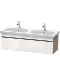 Duravit DuraStyle vasque DS639802243 123x44,8x39,8cm, 2000 , vasque gauche / droite, blanc brillant / basalte mat