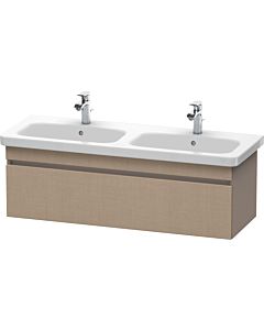 Duravit DuraStyle vanity unit DS639807543 123x44.8x39.8cm, 2000 pull-out, basin left / right, linen / basalt matt