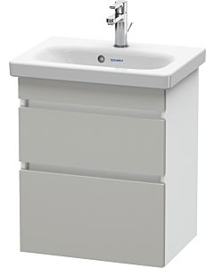 Duravit DuraStyle vanity unit DS640300718 50 x 36.8 cm, concrete gray / matt white, 2 drawers, wall-hung