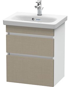Duravit DuraStyle vanity unit DS640307518 50 x 36.8 cm, linen / matt white, 2 drawers, wall-hung