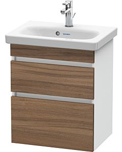 Duravit DuraStyle vanity unit DS640307918 50 x 36.8 cm, natural walnut / matt white, 2 drawers, wall-hung