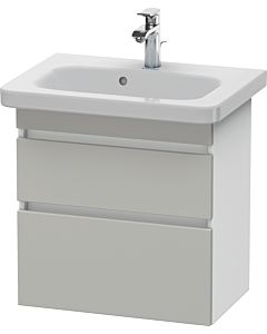 Duravit DuraStyle vanity unit DS647900718 58 x 36.8 cm, concrete gray / matt white, 2 drawers, wall-hung