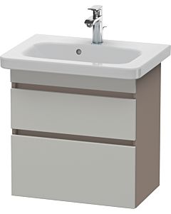 Duravit DuraStyle Waschtisch-Unterschrank DS647900743 58 x 36,8 cm, betongrau/basalt matt, 2 Schubkästen, wandhängend
