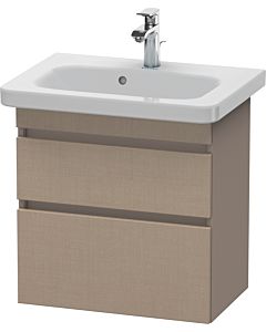 Duravit DuraStyle vanity unit DS647907543 58 x 36.8 cm, linen / basalt matt, 2 drawers, wall-hung